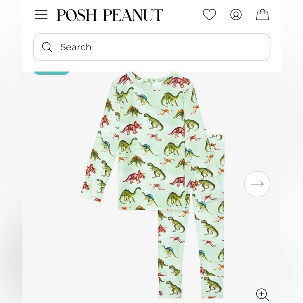 Posh Peanut Dino Pajamas